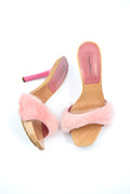 Cesare Paciotti Mink Fur Heeled Shoes