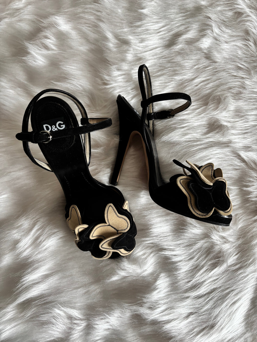 D&G Süet Topuklu Ayakkabı