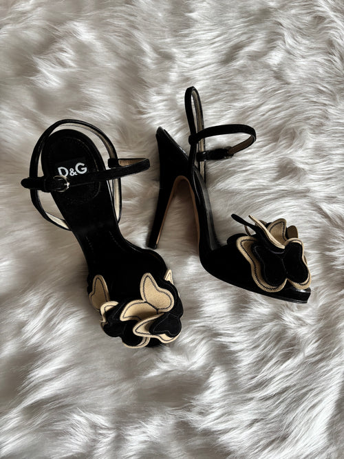 D&G Süet Topuklu Ayakkabı